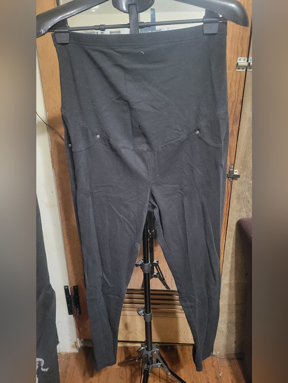 Women’s Straight Leg Black Maternity Pants